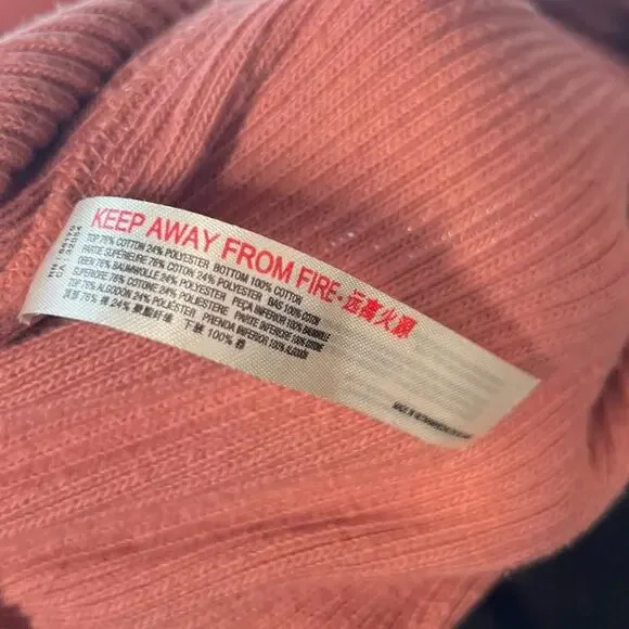 Free People Better Days Jogger‎ Pants Pull-On Balloon Ribbed Pink Size Small - Picture 10 of 11